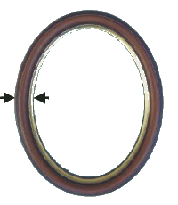 Rahmengr&ouml;&szlig;e Oval-/Rundrahmen