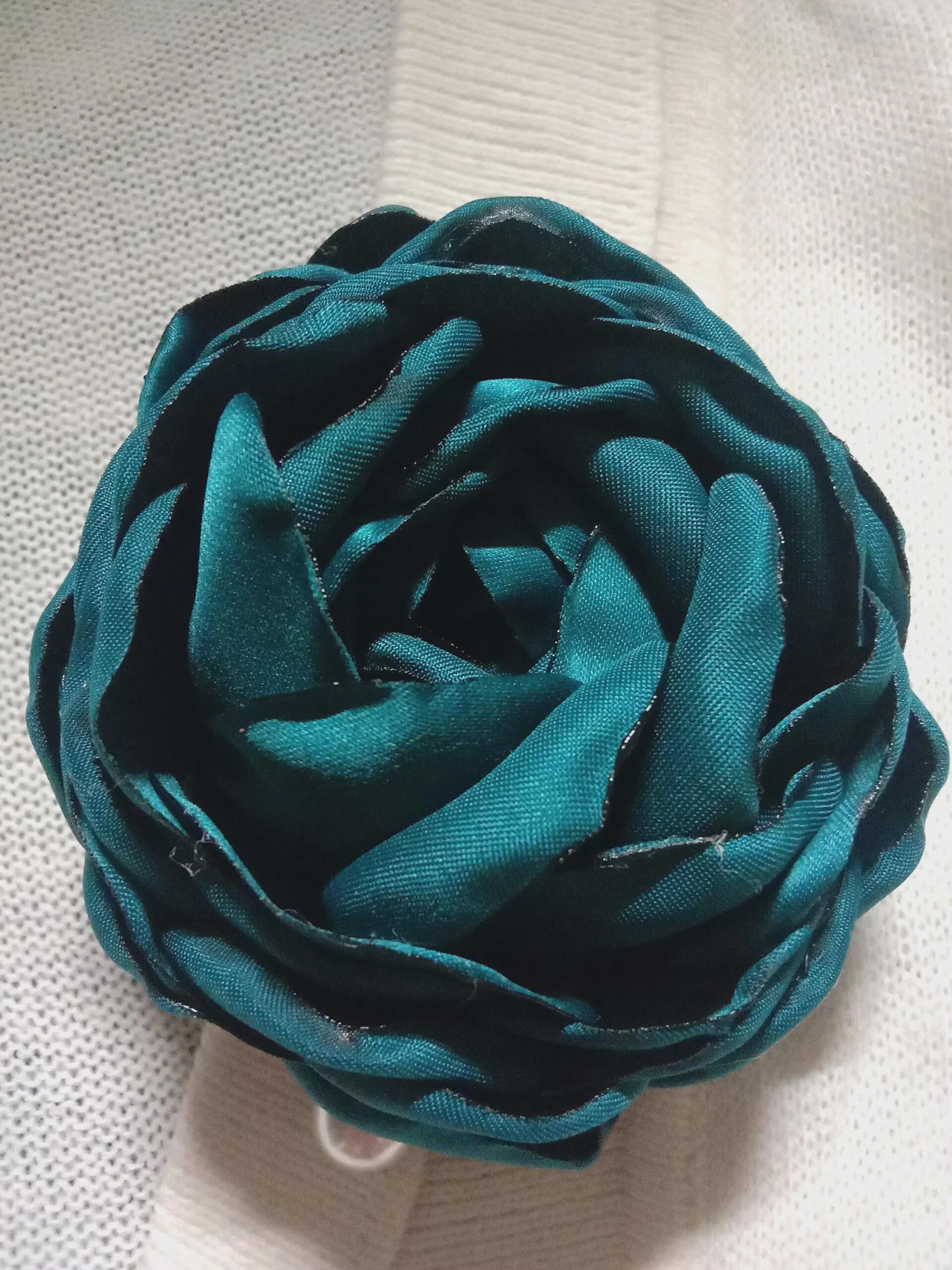 Handmade Satin Peony Brooch and Corsage