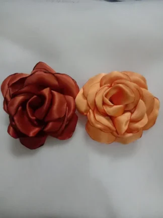 Handgemachter Satin Stoff Rose (R17)